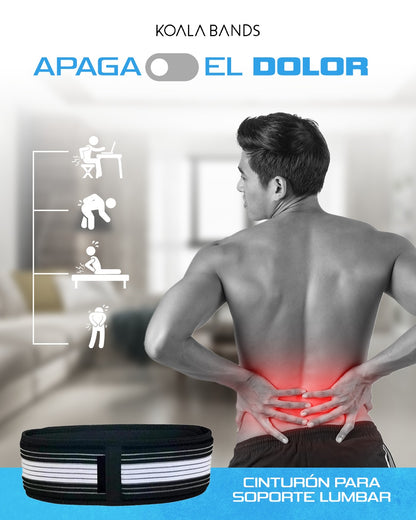 Koala Bands | Cinturón para el soporte lumbar + BONO Masajeador de electropulso
